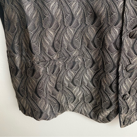 Oleg Cassini Vintage Abstract Waistcoat Vest - Picture 5 of 16